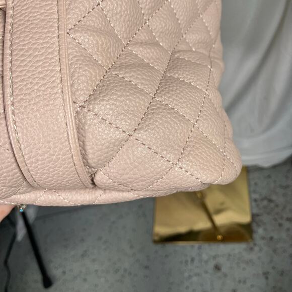 DD Bird The Taupe Leather Nash With Changing Pad Diaper Bag Luxury Shoulder - Picture 6 of 16